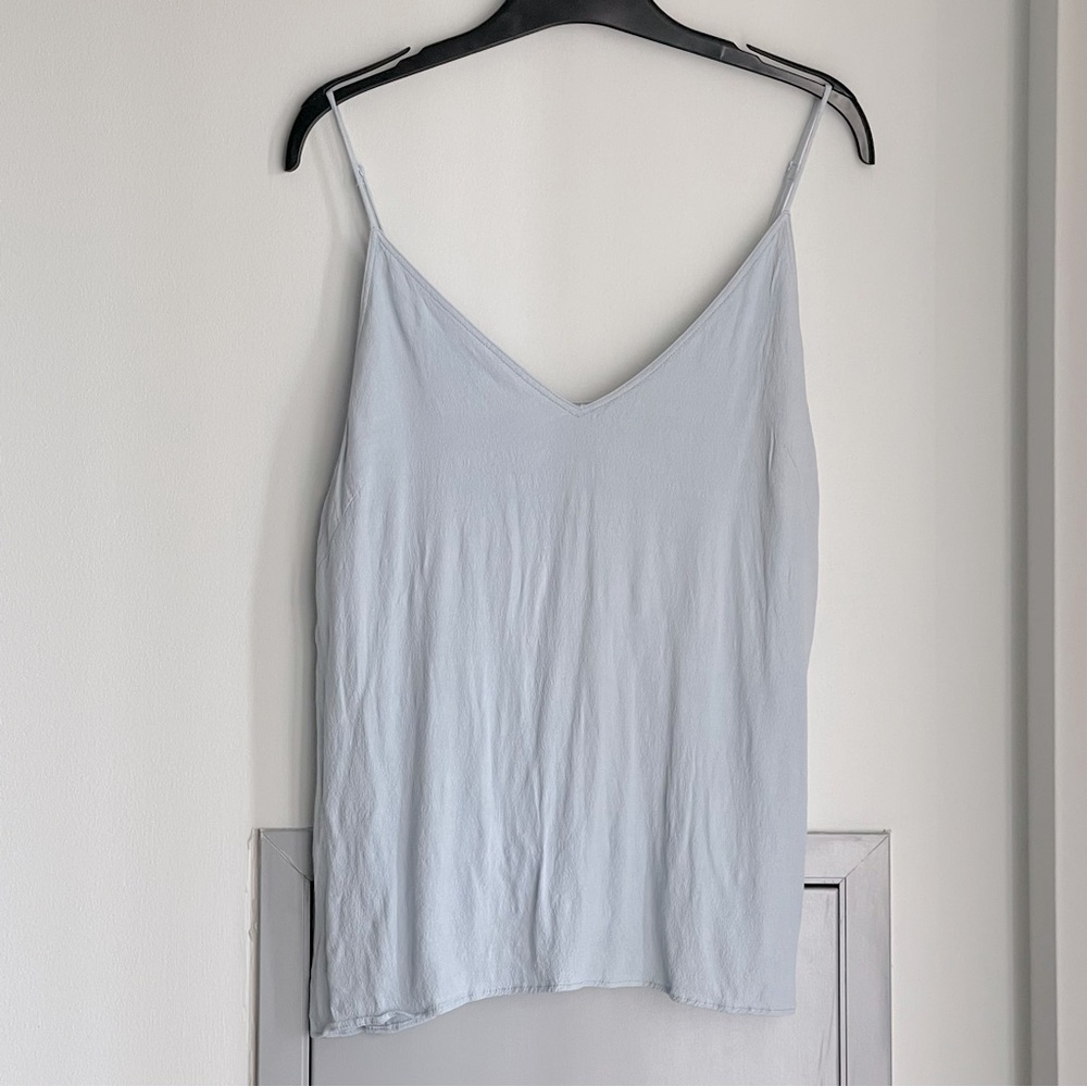 ARITZIA WILFRED FREE Baby Blue V-neck Camisole Top